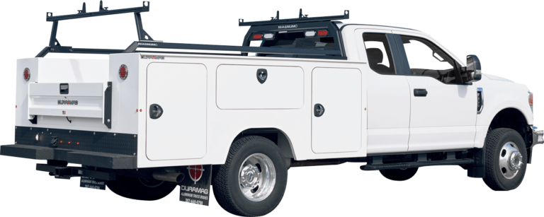 DuraMag s-series service body with Durable Aluminum Flat Bed Design